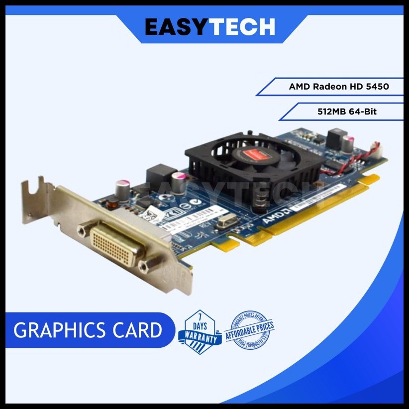 ☂ EASYTECH | AMD Radeon HD 5450 512mb 64bit DDR3 Graphics Card for ...