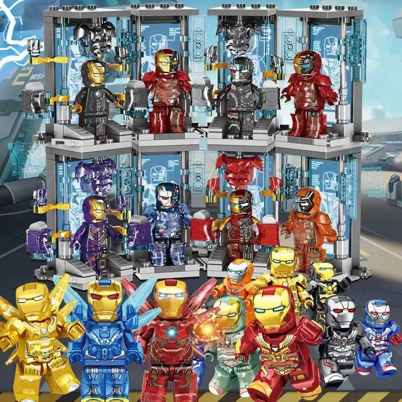 Avengers ☆ Iron Man 7 Gnaku Building Block Assembly Educational ...