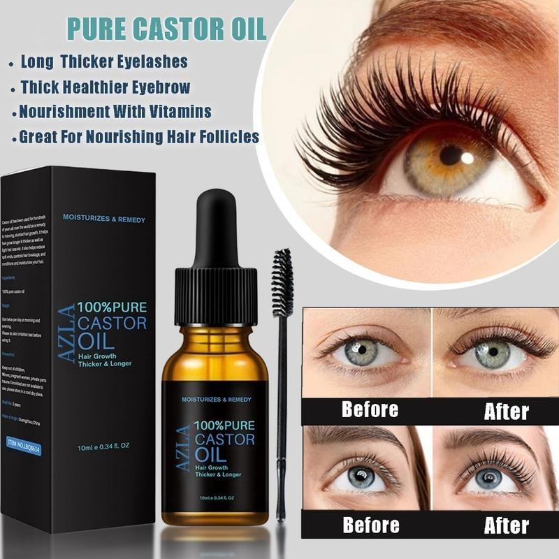 AZLA Natural Castor Eyelash Essential Oil Thick Hair Growth 10ml ...