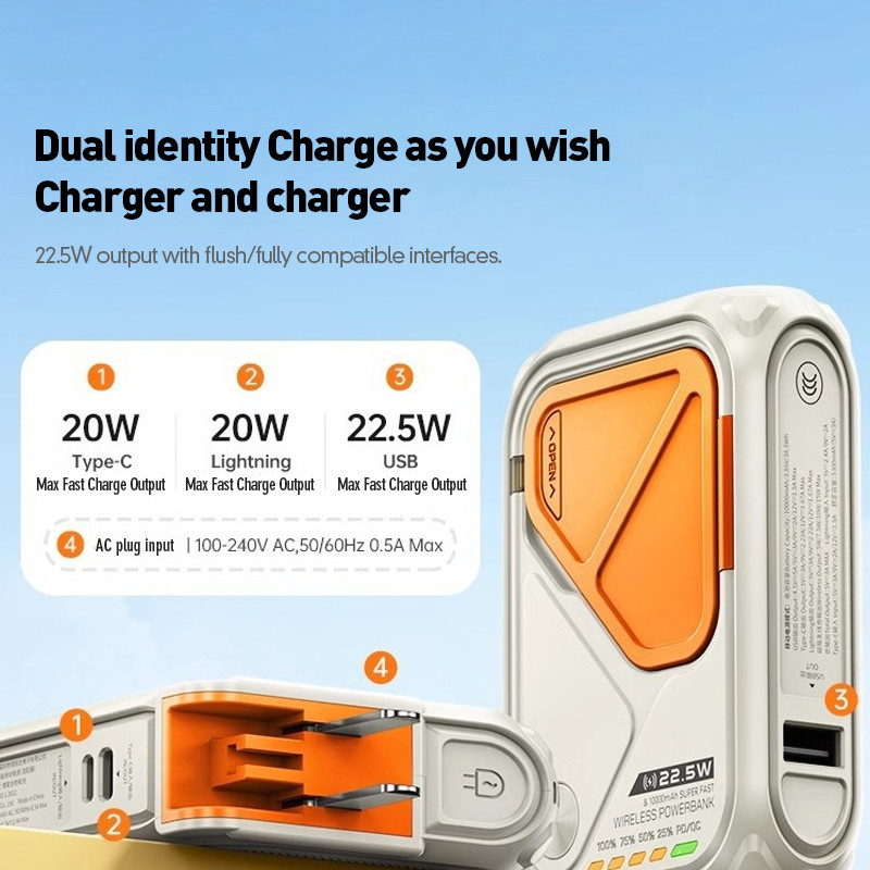 Remax RPP-116 10000mAh Magnetic Fast Charging Powerbank 20W+22.5W Power ...