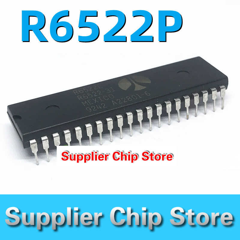 IC R6522AP ROCKWELL – Porta I/O Parallela 16 I/O DIP-40 – Nuovo