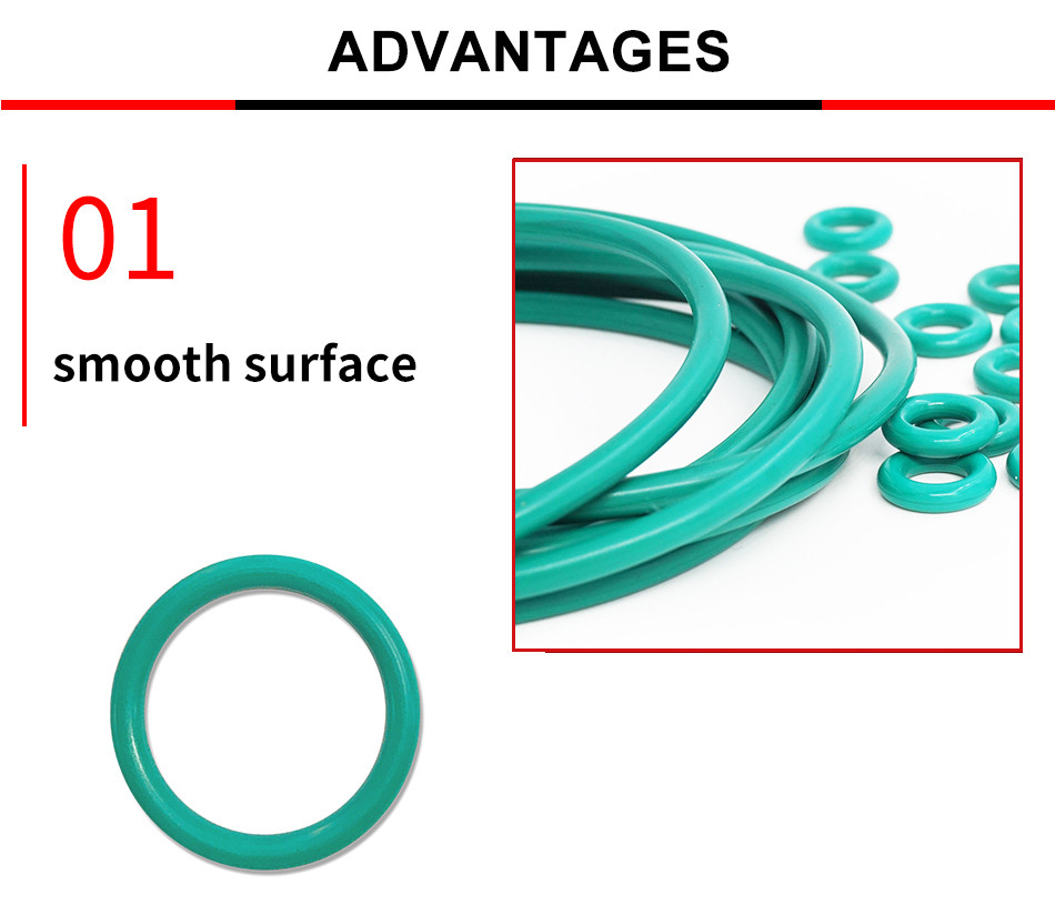 Ouling CS1.8mm Green FKM ID1.8-95mm Fluororubber FPM O-Ring washer ...