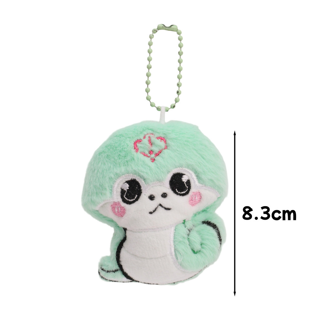Cute Cartoon Plush Snake Doll Pendant Keychain - Chinese Zodiac Snake ...