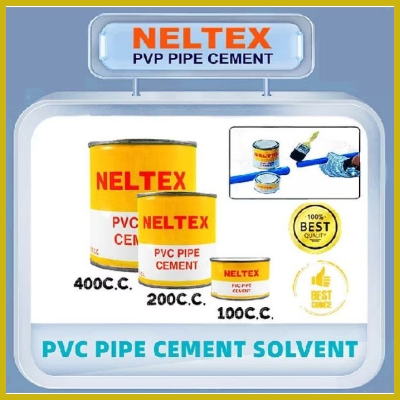 ⊕ ☂ NELTEX PVC PIPE CEMENT SOLVENT 100CC, 200CC, 400CC PANDIKIT SA PVC ...