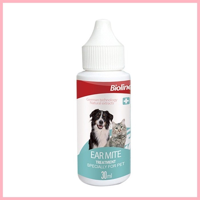 ∇ Bioline Ear Mite Treatment for Dogs and Cats 30ml Shopee Philippines