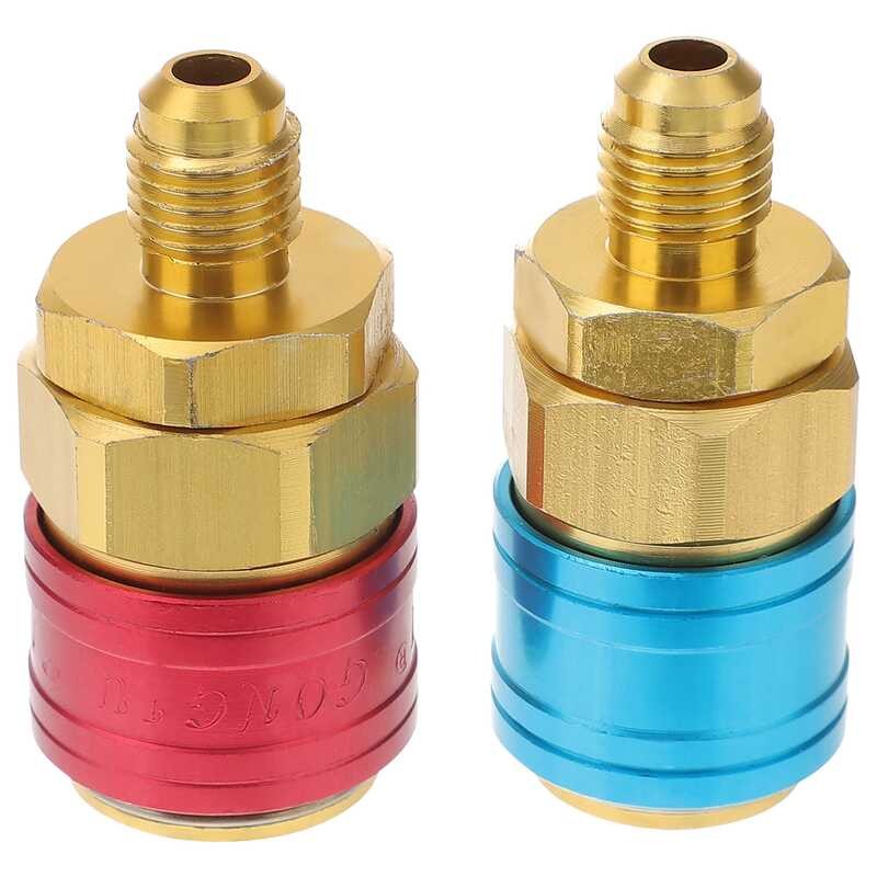 R134a Auto Car Quick Coupler Connector Brass Adapter Air Conditioning ...