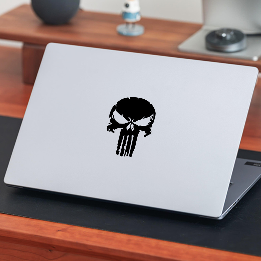 Cartoon Skull Punisher Sticker Reflective Waterproof Vinyl Decal for ...