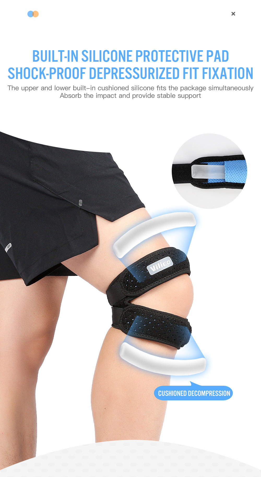 1Pcs Band Strap,Adjustable Iliotibial, Knee,Thigh, Hip & ITB Syndrome ...