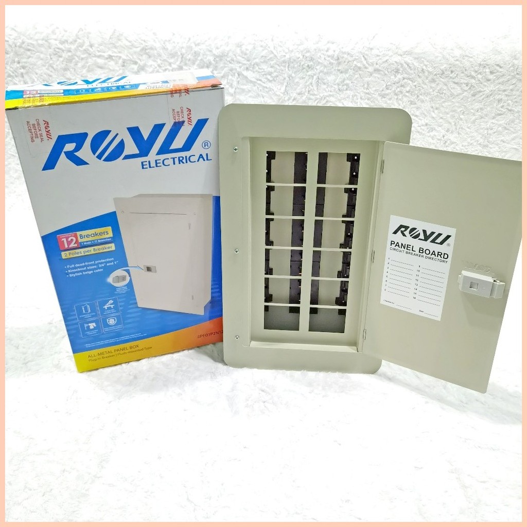 ROYU Panel Box Board 4 6 8 10 12 Breaker All Metal Residential Pole
