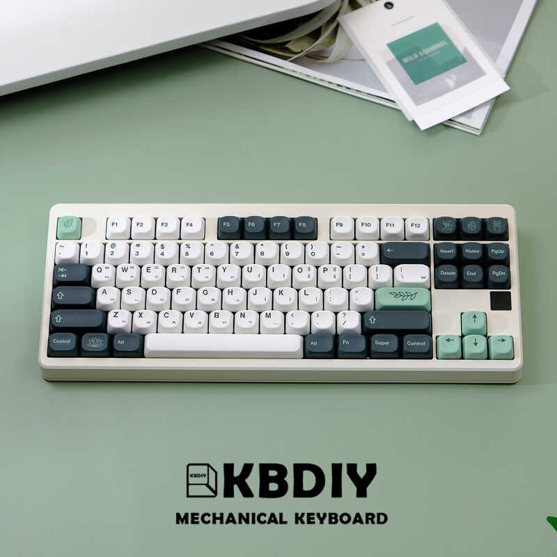 PBT Kbdiy G Botanical Keycap Set KOA Profile Keyboard Keycaps Custom ...