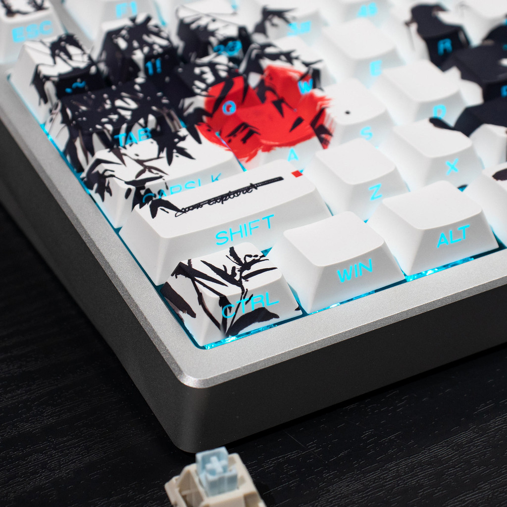 PK keycaps Cherry profile Side Print RGB Light through PBT keycaps set ...