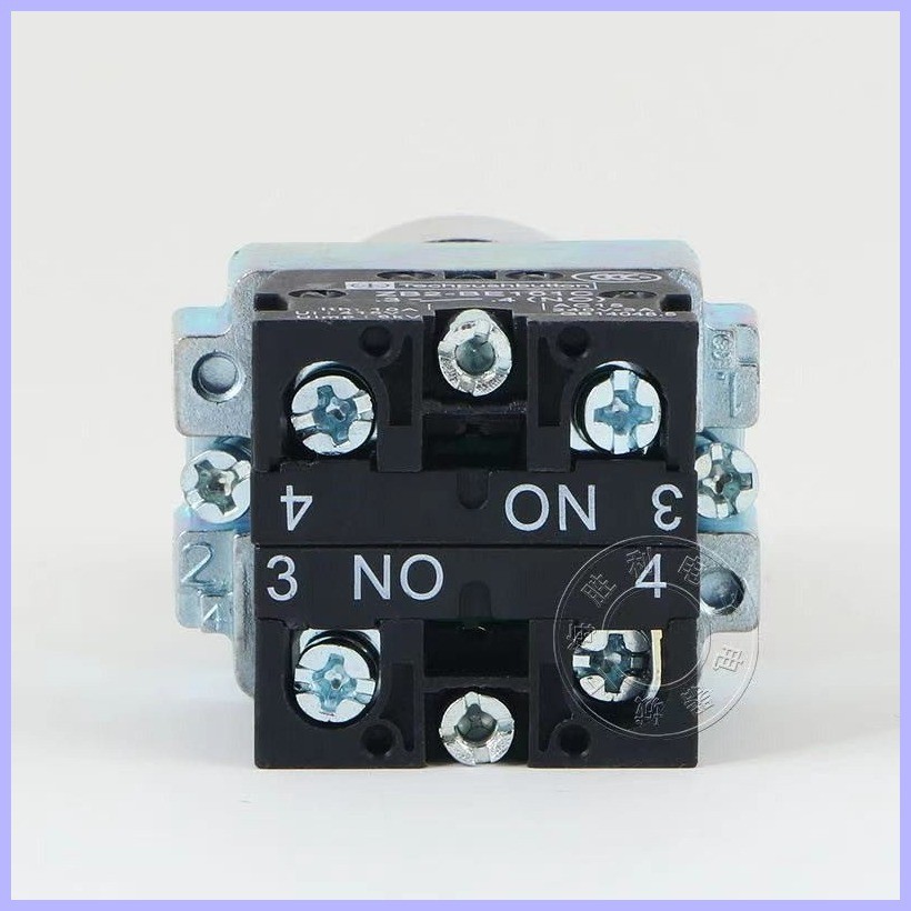 22mm XB2-BD25 2 Position NO+NC Knob switch 10A/415V Lock-in Selection ...
