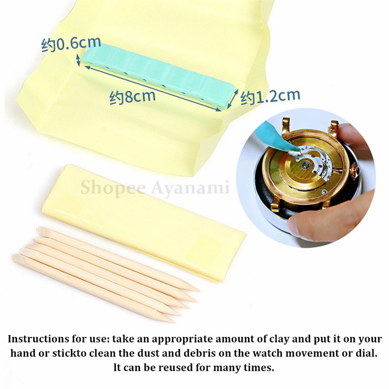 4/5/6pcs Watch Repair Tool Kits Air Dust Blower Ball Cleaning Clay ...