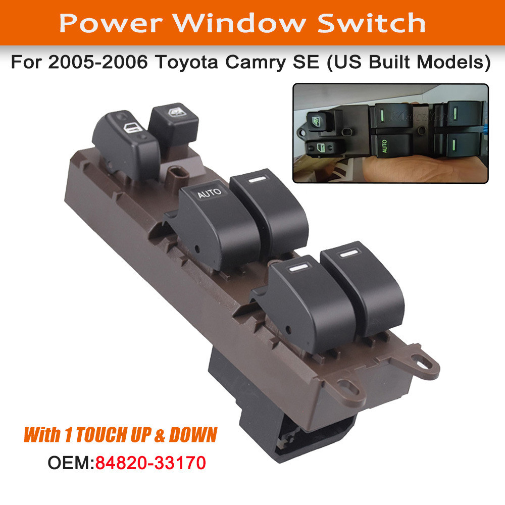 1 TOUCH UP & DOWN Electric Master Control Power Lifter Window Switch ...