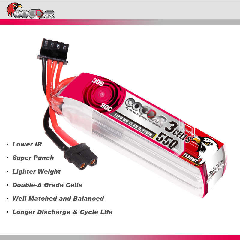 Krypton Eagle CODDAR 550Mah 3S 11.4V 90C HV High Rate Model Aircraft ...