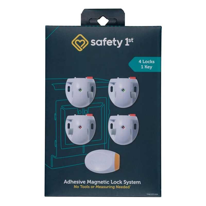 Safety 1st Adhesive Magnetic Lock System, 4 Loc And 1 Key 