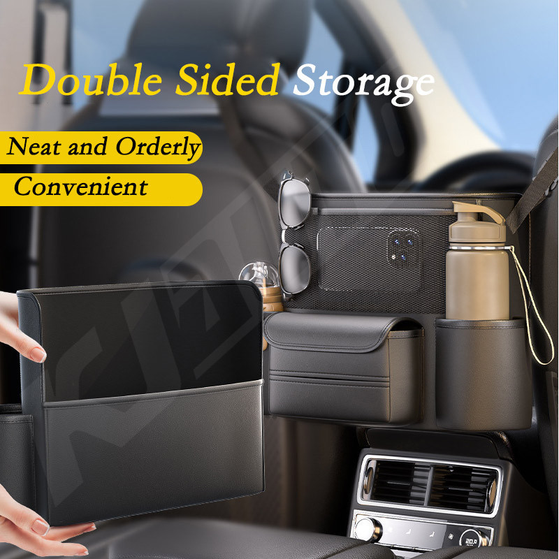 Geely Motor Car Center Console Organizer Leather Seat Back Storage Bag ...