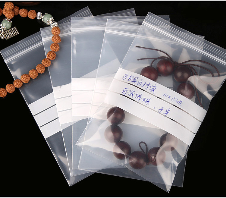 100pcs Writing Packaging Remember Note Pouches Plastic Zip Lock Jewelry ...