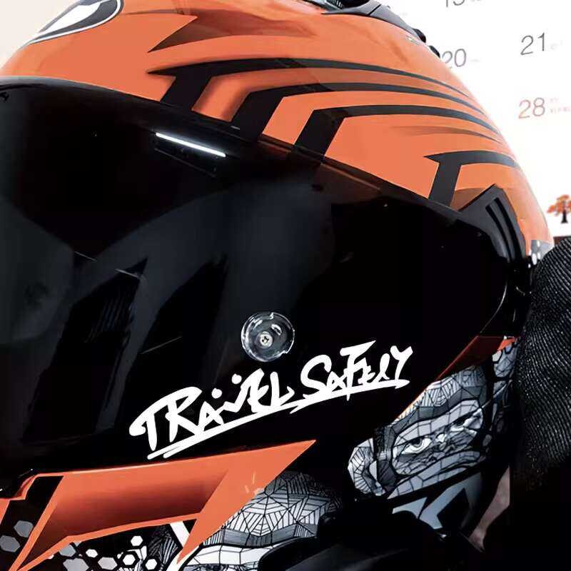 Travel Safely Creative Text Motorcycle Decal Scratch Waterproof Sticker ...