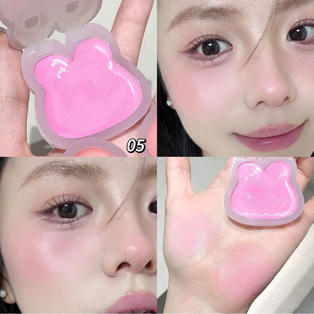 Cappuvini Rabbit Water Light Multi-purpose Blusher, Korean Style ...