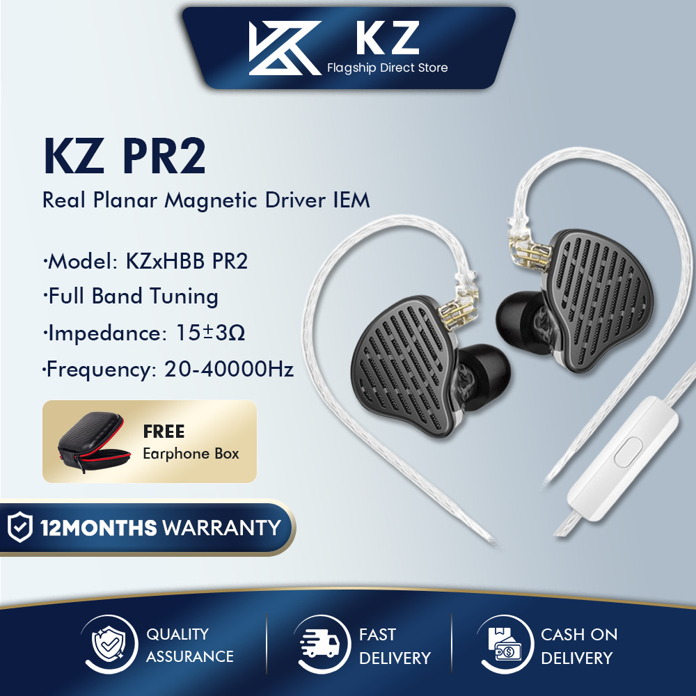 Kz X Hbb Pr Headphones Kz In Ear Monitor Earphone Mm Planar