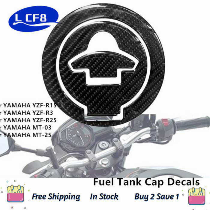 Lcf8 SK Motorcycle Carbon Fiber Fuel Tank Cover Decal Para Sa YAMAHA ...