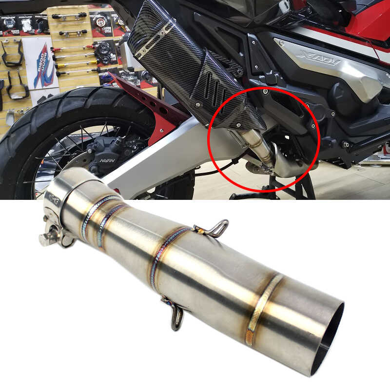 51MM b Motorcycle Exhaust Escape Moto Middle k Silencer Pipe Without