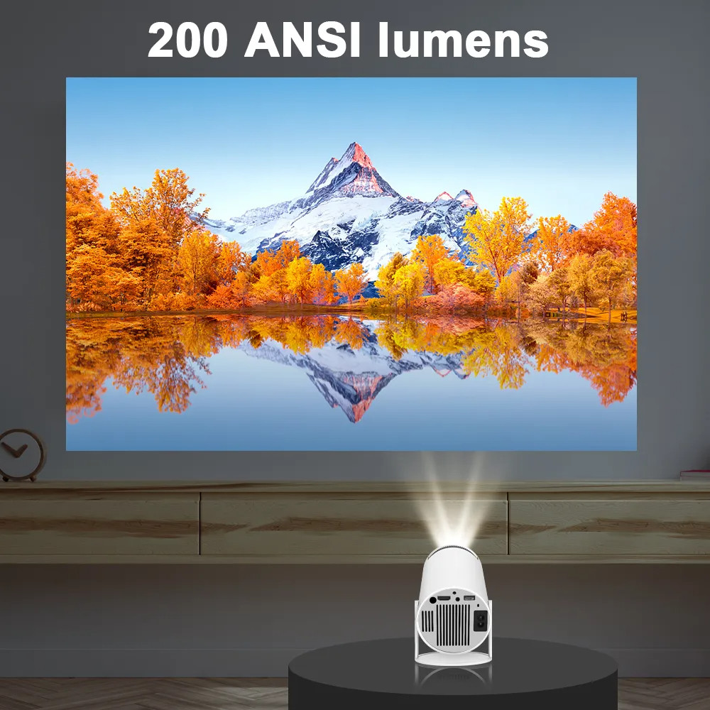 Projector HY300 Full HD 1080P 4K Wi-Fi Bluetooth Netflix YouTube with ...