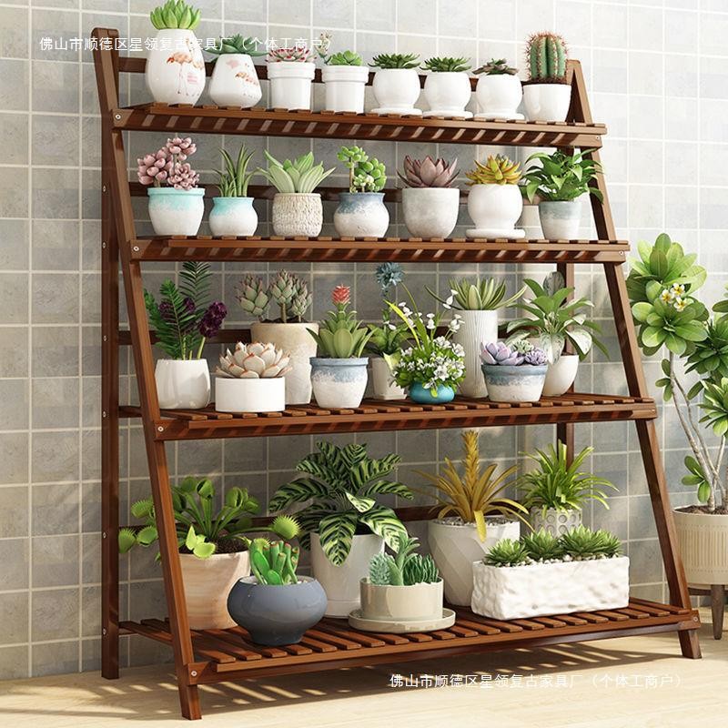 Multi-layer Folding Flower Rack Sturdy And Durable Balcony Stepped ...