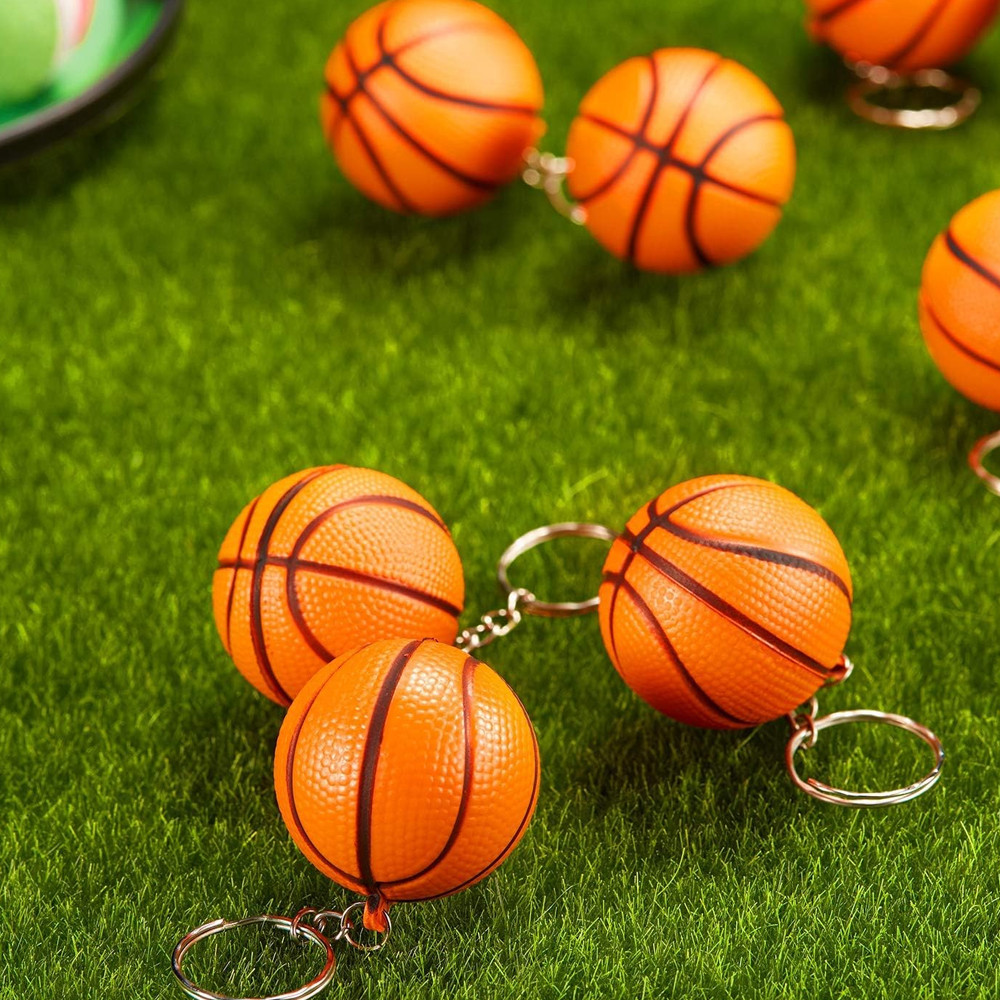 12Pcs basketball ball keychain Sports keychain Creative Mini Keychain ...