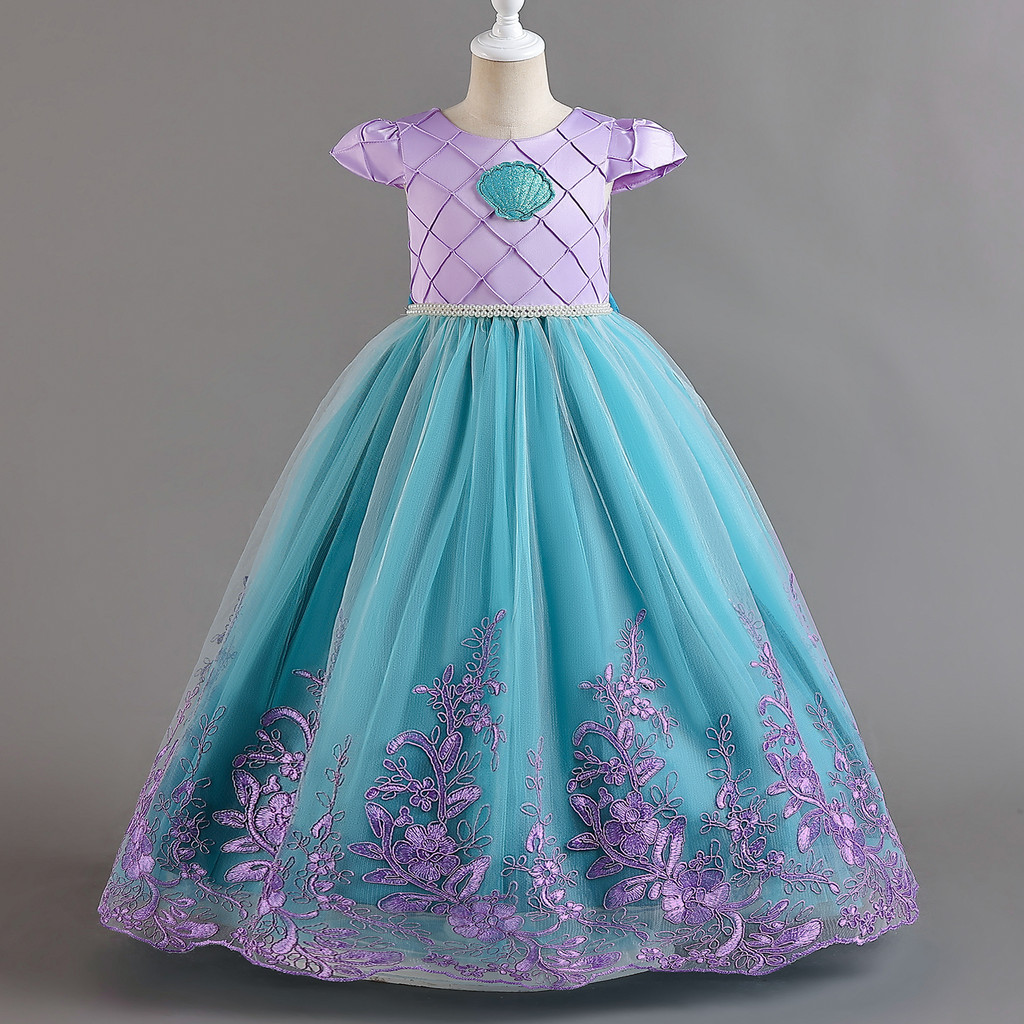 4-10 Years Kids Girl Mermaid Dress Girls Ariel Princess Costume ...
