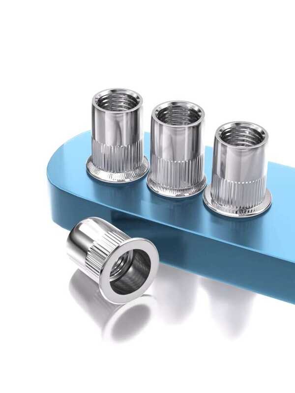 304 stainless steel countersunk vertical grain flat head pull rivet nut ...