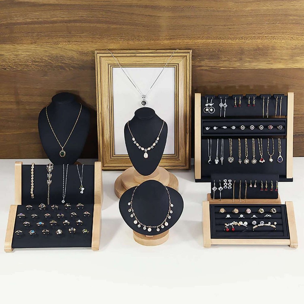 Stand Rings Showcase Tray Organizer Storage Box Cardboard Jewelry ...