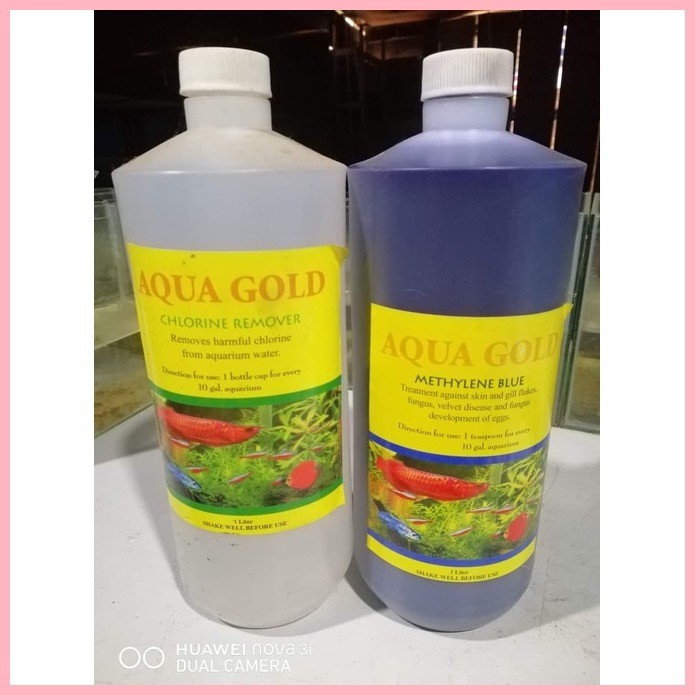 1 liter Chlorine Remover and Methylene Bundle(for pond and Aquariu