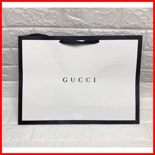 Gucci paper bag white sale