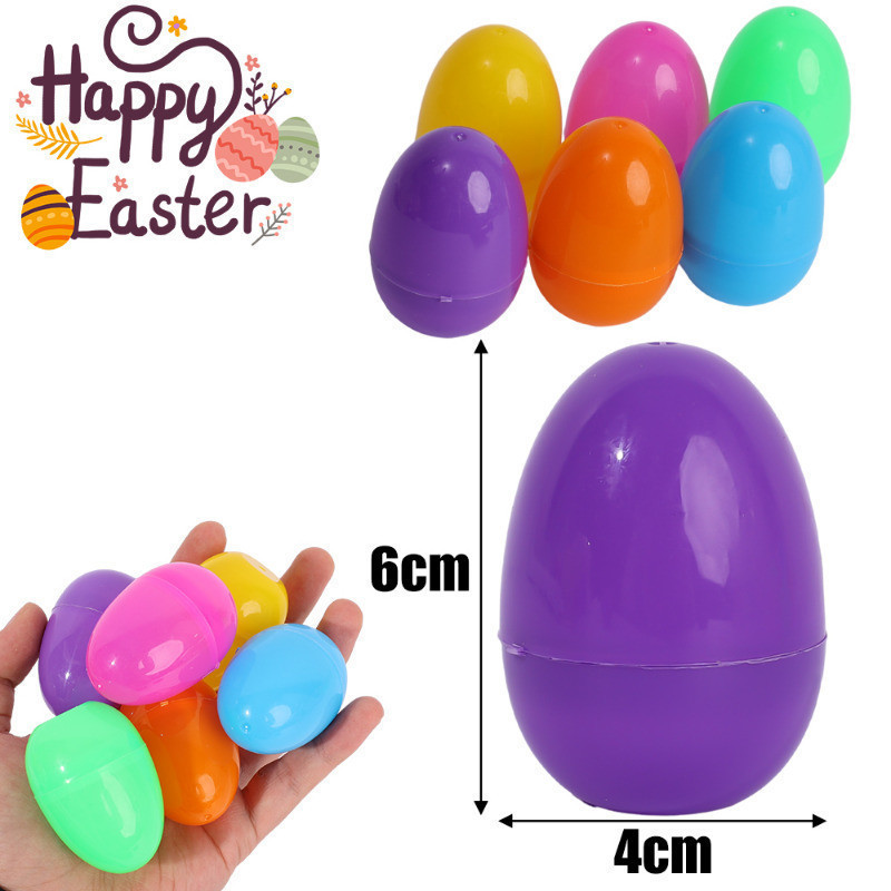 Plastic Random Color Easter Day Opening Painted Eggshell- Party ...