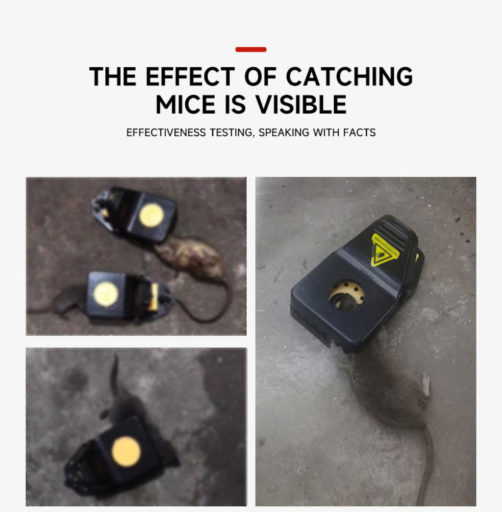 Upgraded Large Mouse Rat Traps - Safety High Sensitive Snap Big Plastic ...