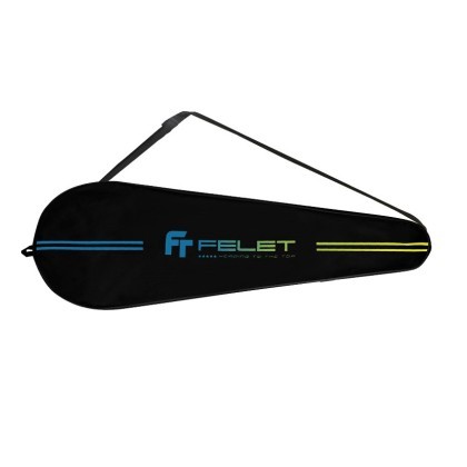 Felet Racket Cover PVC Black/White Two Color Single Compartment Fit 1-2 ...