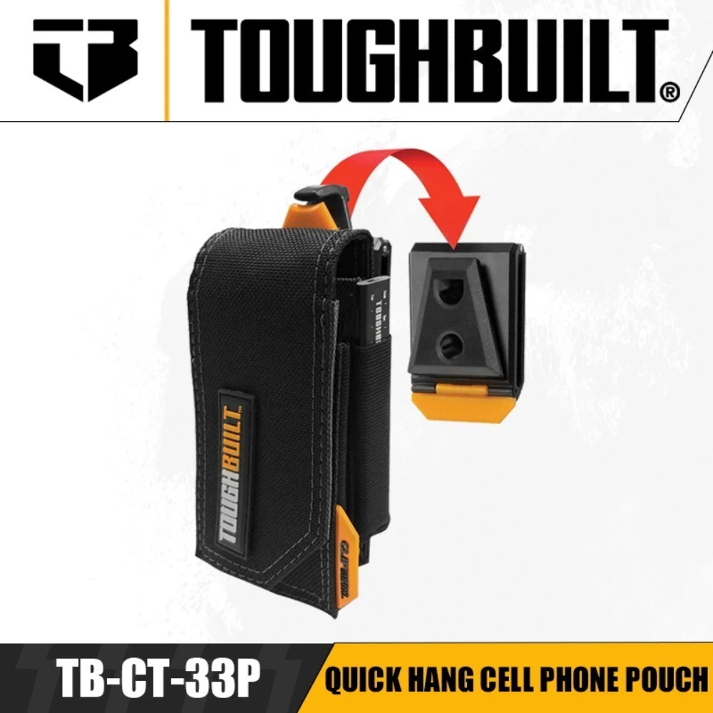 TOUGHBUILT TB-CT-33P Quick Hang Cell Phone Pouch Tool Cell Phone Case ...