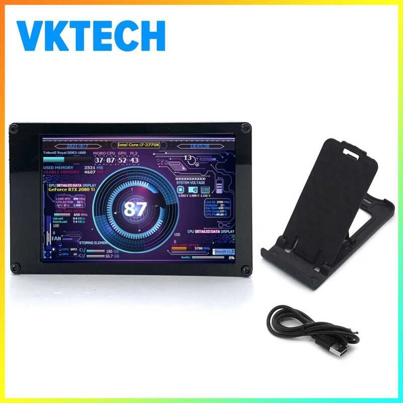 3.5 Inch [Vech] IPS Display Portable CPU GPU RAM HDD DIY USB Secondary ...