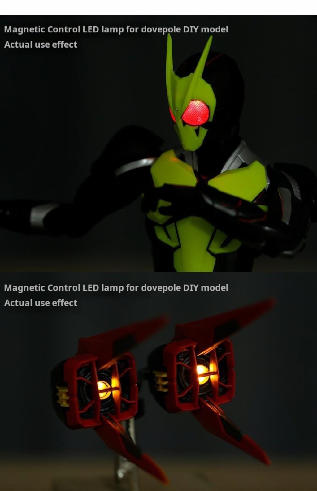 Thickness 5mm Magnetic Control LED Lamp for Gundam Gunpla GK DIY Mecha ...
