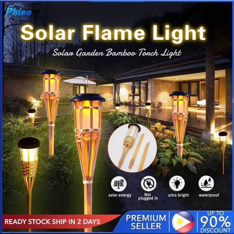 2025 【Buy 1 TAKE 1】Led Solar Bamboo Torch Flame Lights Outdoor ...