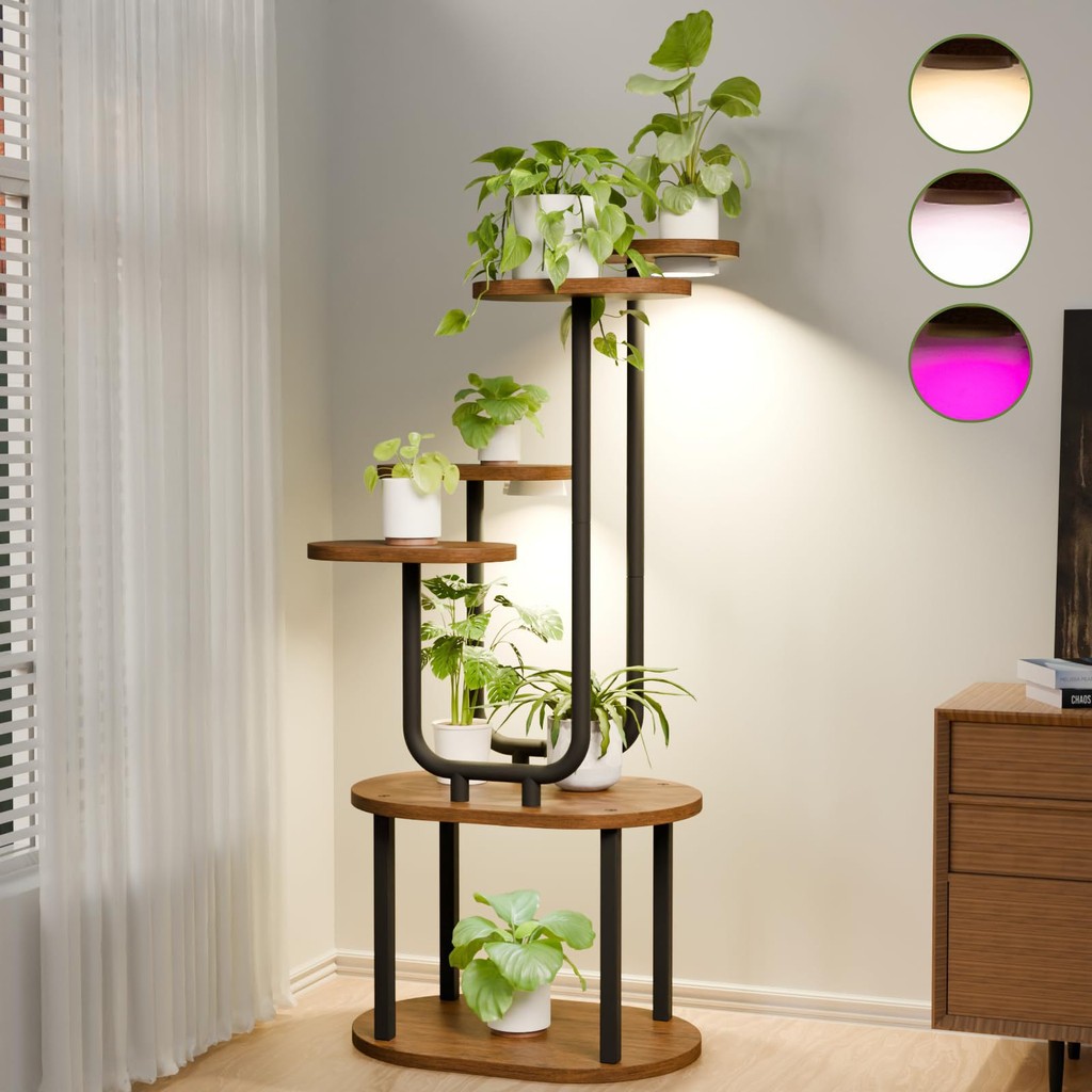 Factory Indoor Support Plant Frame 6-layer Metal Plant Frame Living ...