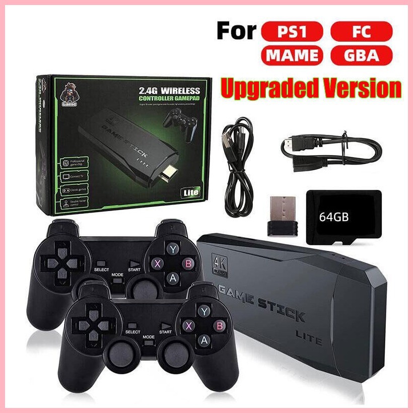 ۞ Wireless game controller M8 pro mini game console Gamestick 4k ...