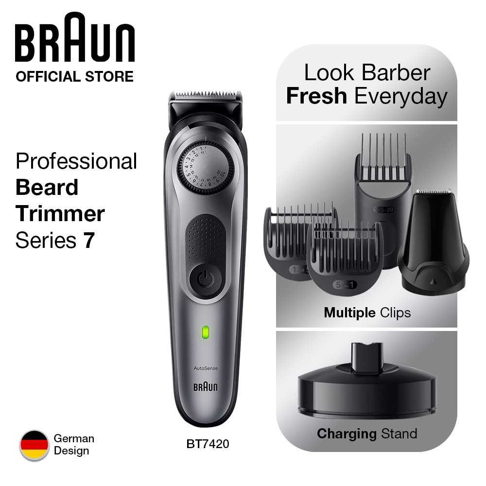 Braun Beard Trimmer BT7420 with 40 Length Settings and Gillette Fusion5 ...