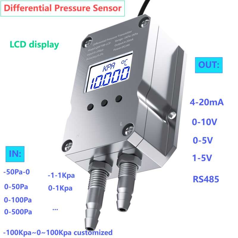 Transmetteur De Pression/vide/différentiel Huba Control 694.912211010 - 0...300Pa