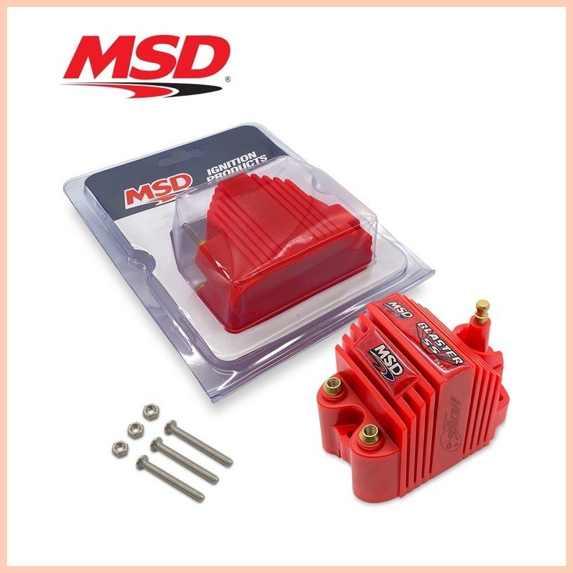 MSD E-core Racing Ignition Coil Universal Blaster Coil SparkPlug Cap ...