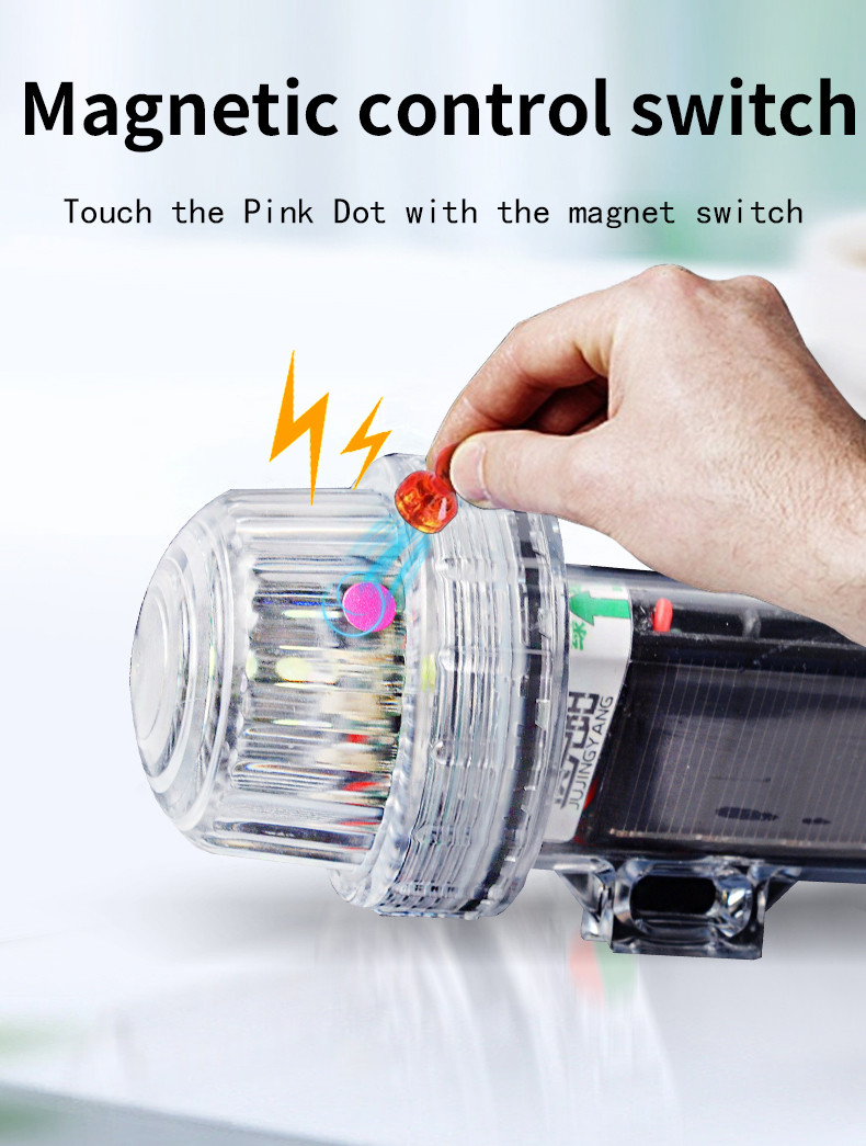 Solar flashlight visual distress signal light safety beacon light ...