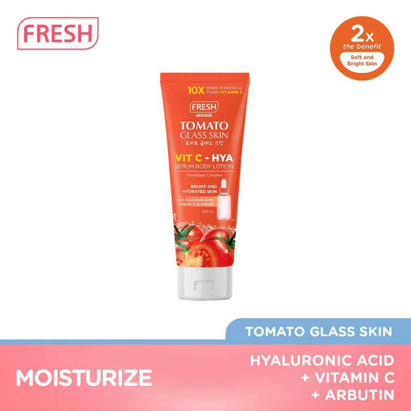 Fresh Skinlab Tomato Glass Skin Vit C - Hya Serum Body Lotion 330Ml ...