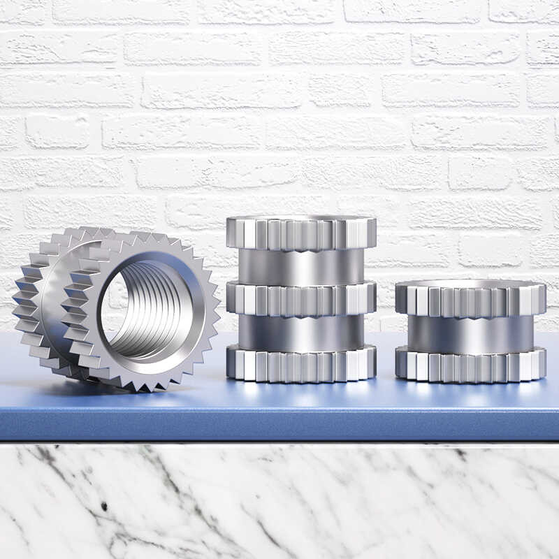 steel injection Stainless molded nut M3M4M5M6 through-hole pre embedded ...
